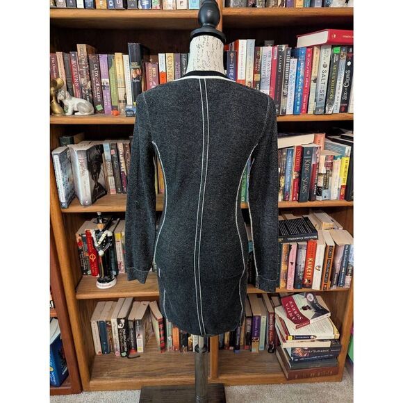 Rag and Bone Women's XS Wool Blend Grey Sweater Style Dress Long Sleeves Mini - Picture 2 of 6